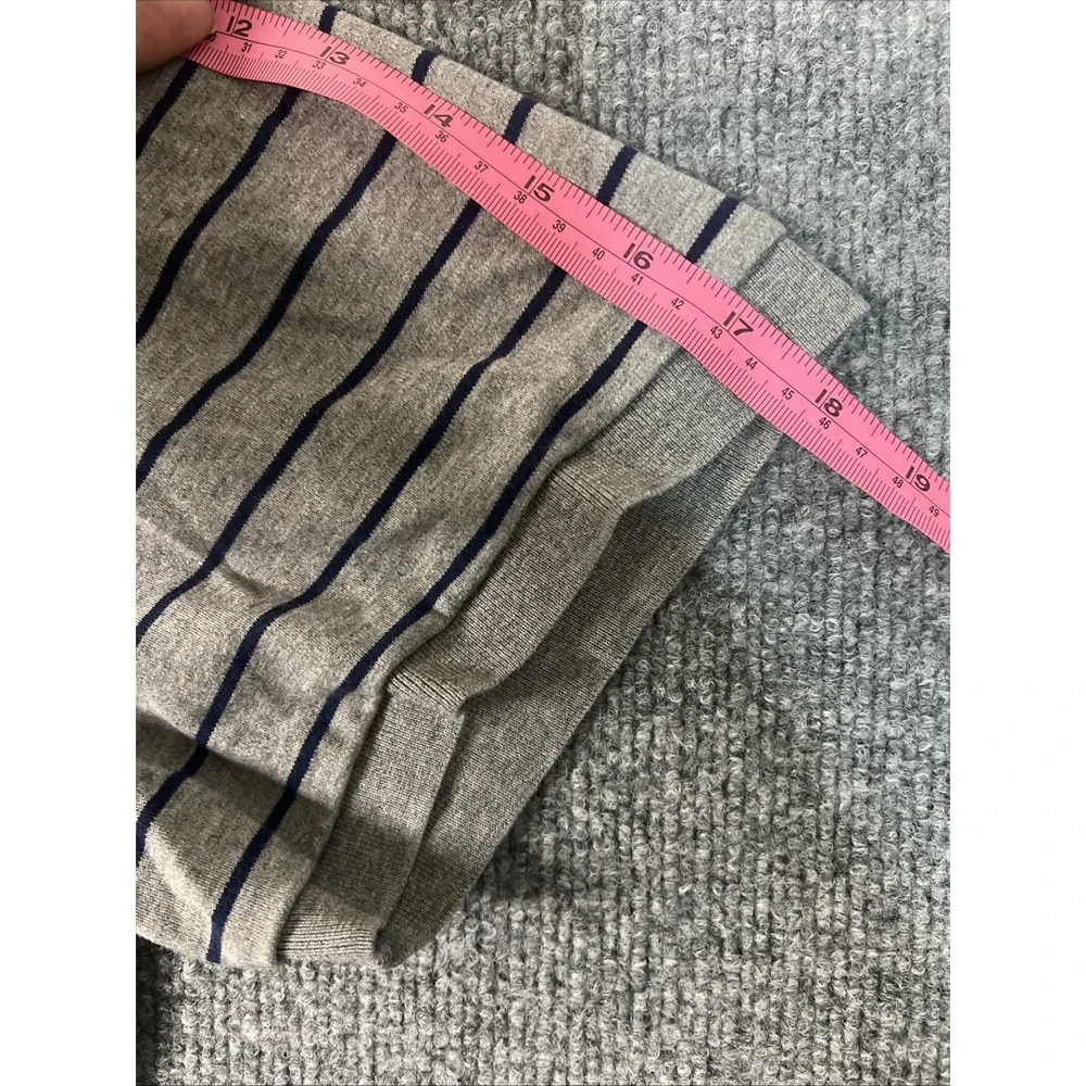 Ralph Lauren‎ Striped Soft Cotton Polo Shirt Metallic Grey/Navy 2XB/2TG